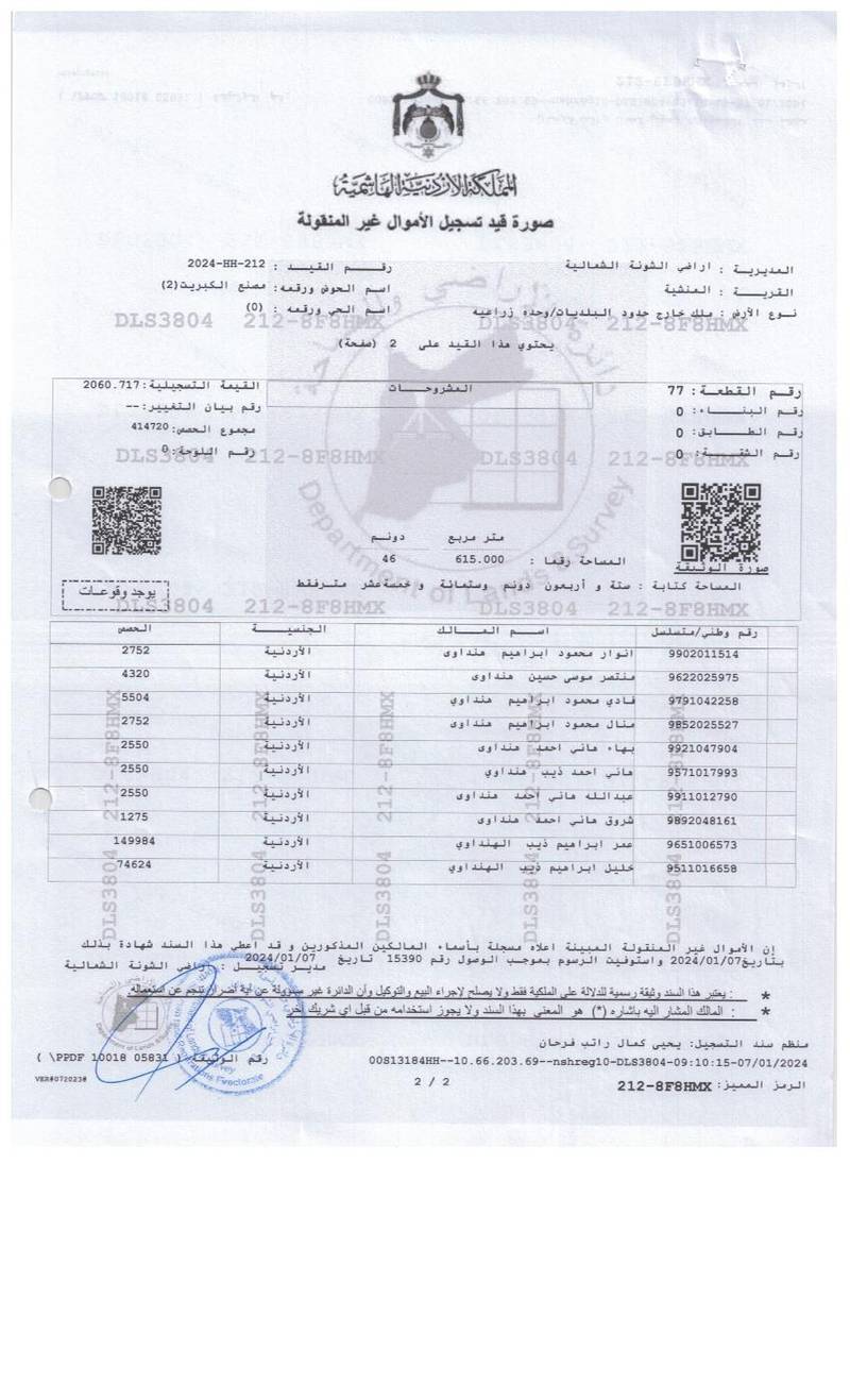 مزاد أرض / مجمع — المنشية