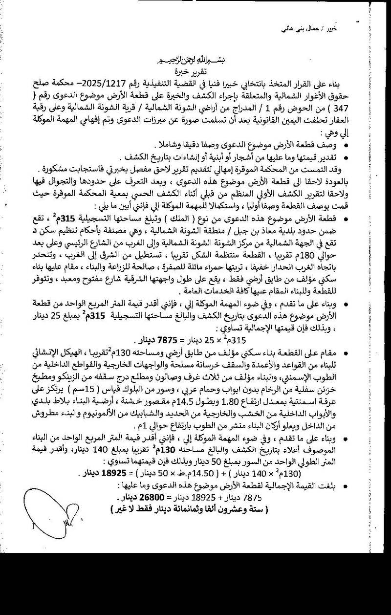 مزاد أرض / مجمع — الشونة الشمالية