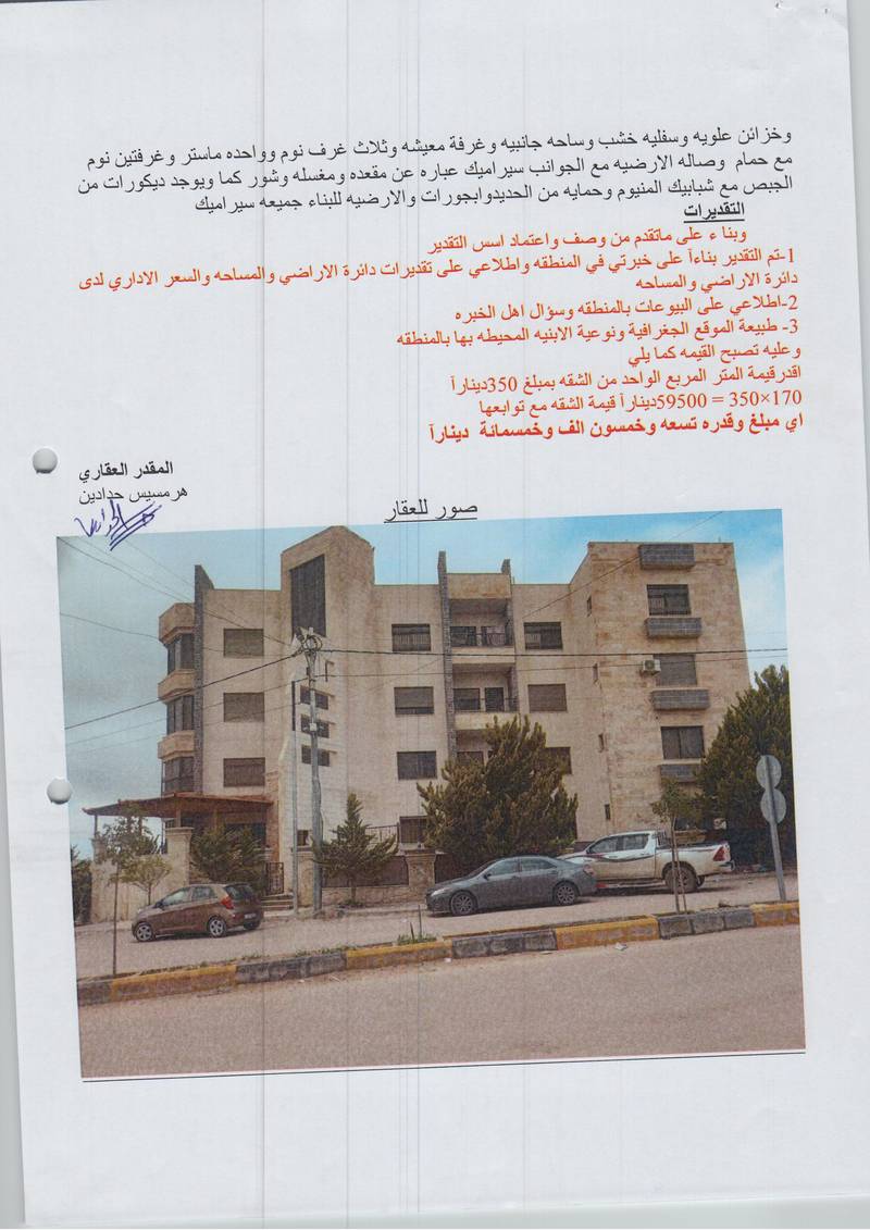 مزاد شقة / مكتب — خربة حنينا