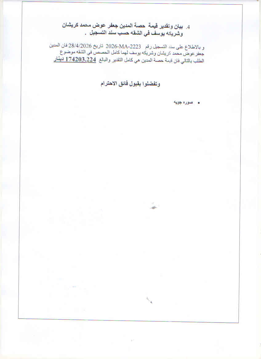 مزاد شقة / مكتب — معان